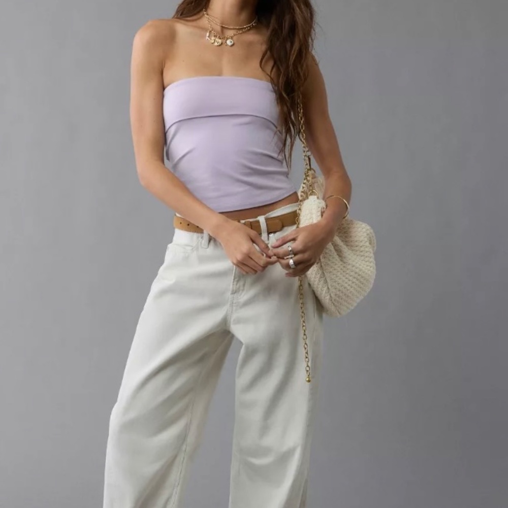 AE It Knit Foldover Tube Top